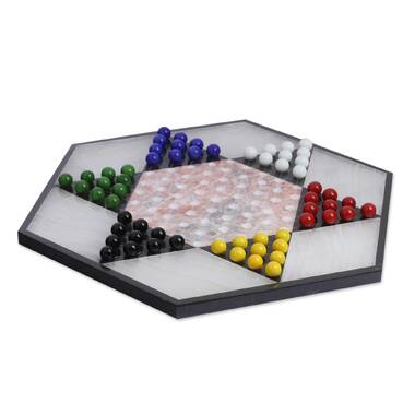 Marble chinese checkers best sale set